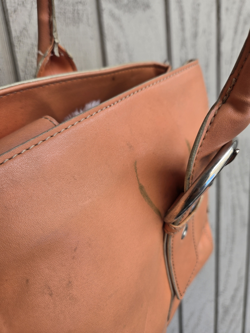 Vintage Nine West Leather Bag - Picture 5 of 12